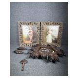 Cuckoo Clock, Boy w/ Dog & Girl w/ Cat  Pictures