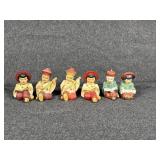 3 sets Orential  style salt and pepper shakers