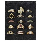 Gold Toned Rings(15)