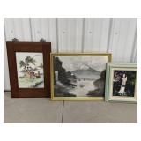 Mount Fuji picture, Oil Panting , Ceramic Tile