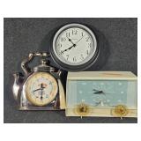 Philco Radio and Clock , Westclox Wall Clock