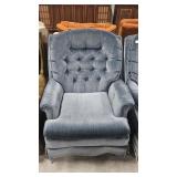 Blue Swivel Rocking Chair