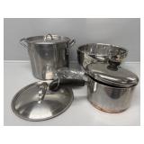 Stainless steel 6 qt. Stockpot w/ extra lid