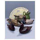 Rosewood Ducks, Shelf sitting ducks, Pottery