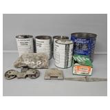 Various Washers, Nuts, Bolts, Chain, Bracket