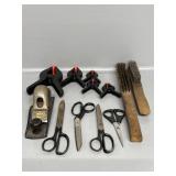 Stanley Black Plane, Plastic Clamps, Wire Brushes