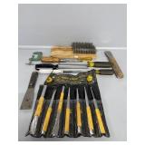 7PC Punch & Chisel Set, Screwdrivers, Wire Brushes