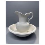 Homer Laughlin Wash Basin and Pitcher