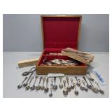 Silver plated Silverware set, Collector Spoons