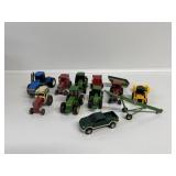 1:64 Die-cast Tractors, Trucks & Wagon 11pcs