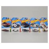5 Various Hot Wheels Cars