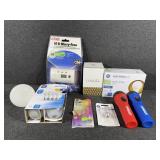 Carbon Monoxide Alarm, 2 Flashlights, Light Bulbs