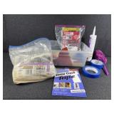 Monkey Magnets, Duster, Tape, Caulk, Clear Sealant