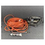 Large Orange Outdoor Cord, Electric Sander