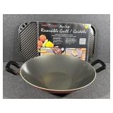 Non-Stick Wok & Nordic Ware Cast Iron Griddle