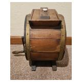 Wooden Barrel Butter Churn