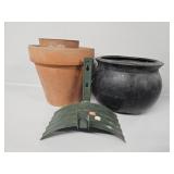 Clay Pots [5], Wall Mounted Garden Hose Hanger