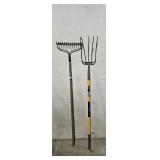 Pitchfork and Landscape Rake