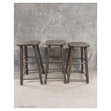Wooden Stools (3)