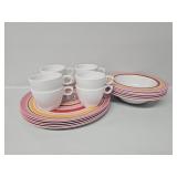 Melamine Striped Dishes
