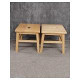 Wooden Step Stools (2)
