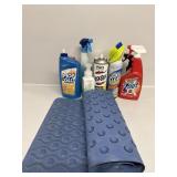 Shower Matt and Cleaning Supplies