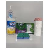 Trash Bags, Clorox Wipes, Hand Sanitizer
