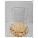 2 Wooden Lazy Susan's, 2 Glass Cutting Boards