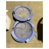 2 Round Snow Saucer Blue Sleds