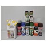 Fence Stain(3), Assorted Spray Paints