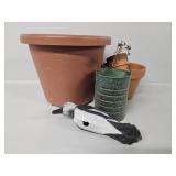 Flower Pots- Plastic, Clay, Ceramic & Metal
