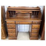 Traditional Roll top desk with light