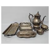 Bristol Silver Dishes, and W. Roger's Pitcher