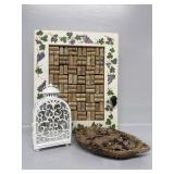 Candle Lantern, Fruit Bowl