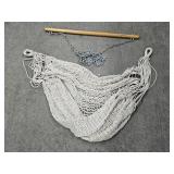 White Cotten Rope Chair With Metal Chain