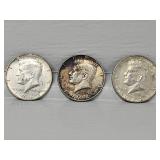 1968 Kennedy Half Dollars(3)