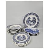 Homer Laughlin Blue and White Dishes,  Nasco