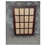 Metal &  Wood Picture Frame 16 Slots