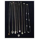 Sterling Praying Hands Pendant, Gold Toned C