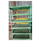 Green Plastic Shelf, Yellow Plastic Shelf