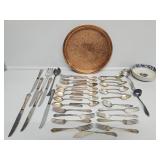 Platter, Bowl & Silverplate Flatware