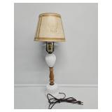 Hobnail Milk Glass Table Lamp