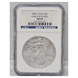 2009 Walking Liberty Silver One Dollar Coin