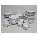 Allegro Hearthside Pattern Stoneware Dishes Set