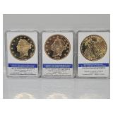 Carson City Double Eagle 24K Layered Replica Coins