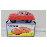 Schylling Press Down Tin Fire Car