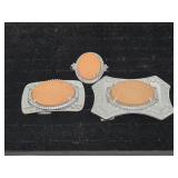 Leather Inlay Buckles(2), Leather Inlay Bolo Tie