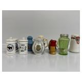 Uranium Glass Shaker & Porcelain Thimble