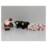 Novelty Salt and Pepper Shakers 3 Sets