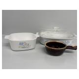 Corning Ware Blue Heather & Friendship Casserole